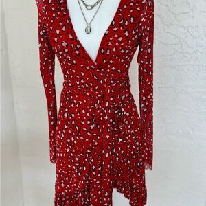 Sanctuary Leopard Print Wrap Dress